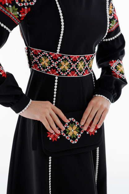 Жіноча сукня-вишиванка "Незалежна" з клатчем