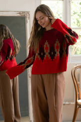 Яскравий в'язаний светрик «Аліса»