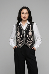 Жіноча етно жилетка з вишивкою