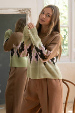 Яскравий в'язаний светрик «Аліса»