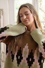 Яскравий в'язаний светрик «Аліса»