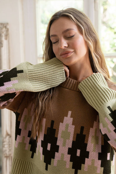 Яскравий в'язаний светрик «Аліса»