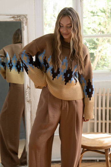 Яскравий в'язаний светрик «Аліса»