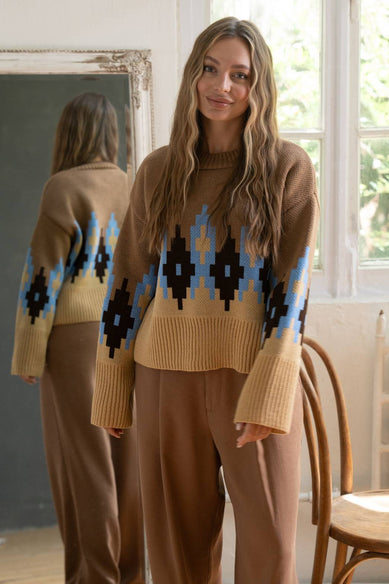 Яскравий в'язаний светрик «Аліса»