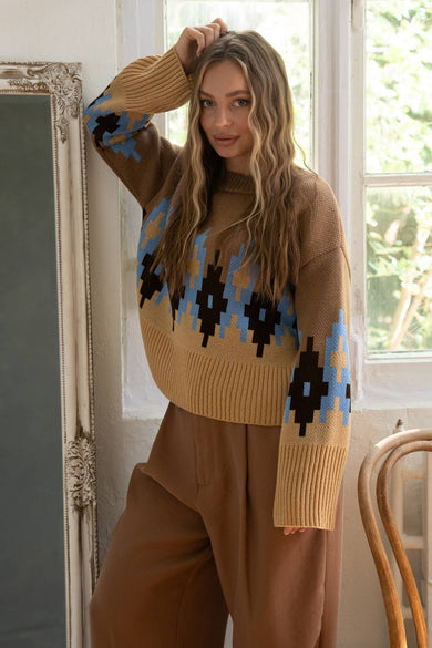 Яскравий в'язаний светрик «Аліса»