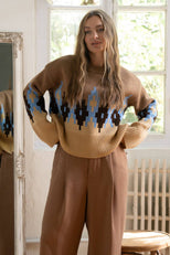 Яскравий в'язаний светрик «Аліса»