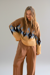 Яскравий в'язаний светрик «Аліса»