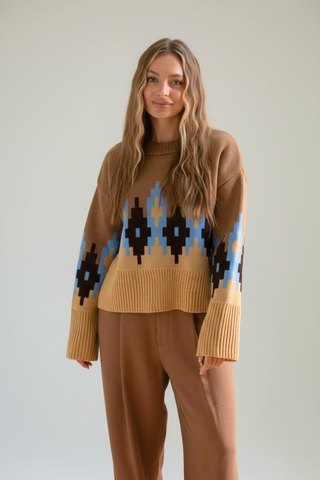 Яскравий в'язаний светрик «Аліса»