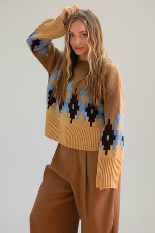 Яскравий в'язаний светрик «Аліса»