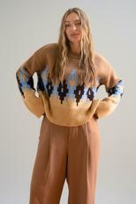 Яскравий в'язаний светрик «Аліса»