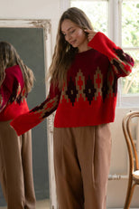 Яскравий в'язаний светрик «Аліса»