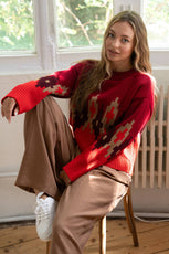 Яскравий в'язаний светрик «Аліса»