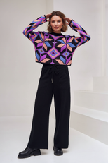 Яскравий светрик Еліс та штанці палаццо - комплект