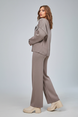 В'язаний етно комплект джемпер і штани етно