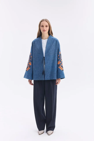 Пальто жіноче з орнаментом